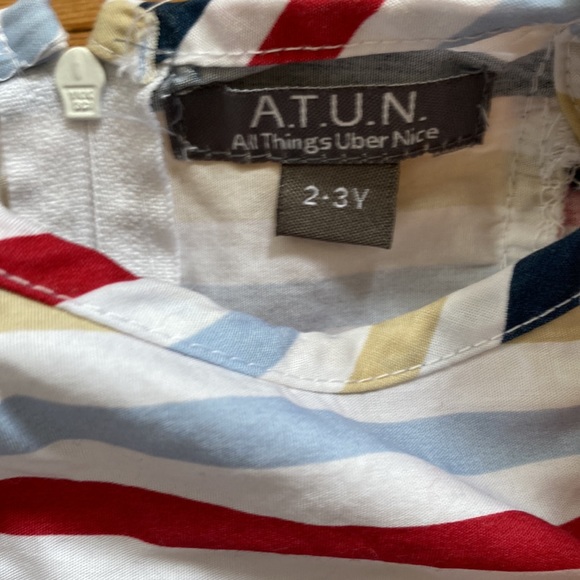 ATUN EUC striped dress, size 2-3 years - Picture 2 of 2